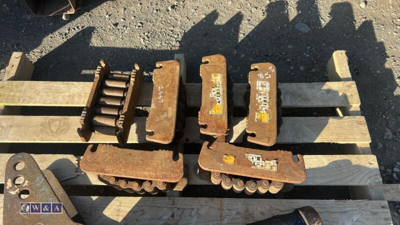 6 x machine moving skates