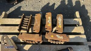 6 x machine moving skates