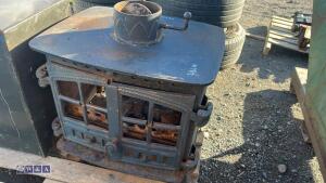HUNTER 16 double front multi fuel log burner