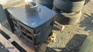 HUNTER 16 double front multi fuel log burner - 2