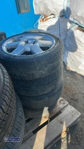 4 x alloy wheels & tyres to suit a Ford (165/45R16)