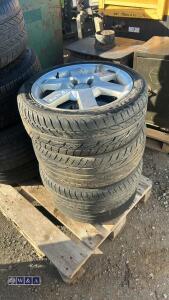 4 x alloy wheels & tyres to suit a Ford (165/45R16) - 2