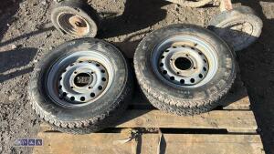 2 x wheels & tyres (185/70R13C)