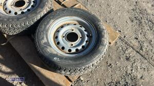 2 x wheels & tyres (185/70R13C) - 3