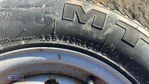 2 x wheels & tyres (185/70R13C) - 5