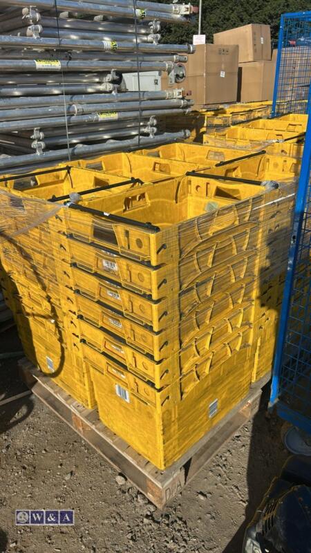 Quantity of heavy duty stacking boxes