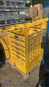 Quantity of heavy duty stacking boxes
