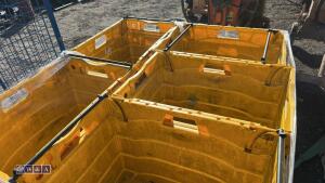 Quantity of heavy duty stacking boxes - 6