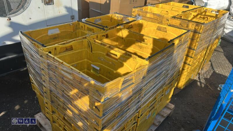 Quantity of heavy duty stacking boxes