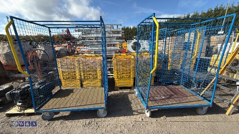 2 x Trolleys (blue)