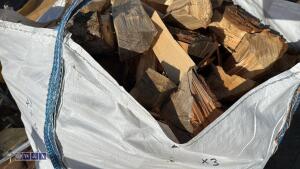 3 x bags of logs - 3