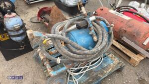 Shot blast pot & hose