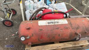 Approx 12 x bags of scangrit, air tank & shot blaster - 2