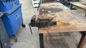 Steel workbench c/w vice - 4