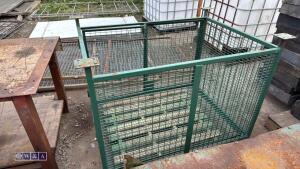 Steel security cage (approx 1.4m long x 1m wide x 90cm high)