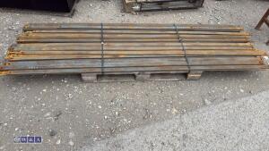 Quantity of approx 2.6m steel strips