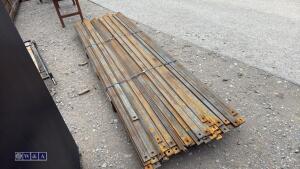 Quantity of approx 2.6m steel strips - 3
