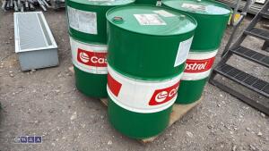 4 x 105ltr CASTROL oil metal barrels - 2