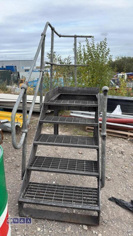 Set of steel steps