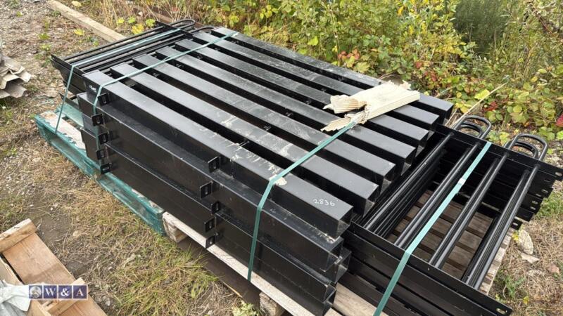 Bow top fencing (approx 10 x 2m x 1m panels, 11 x post)