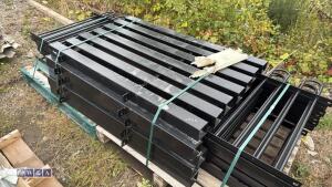 Bow top fencing (approx 10 x 2m x 1m panels, 11 x post)