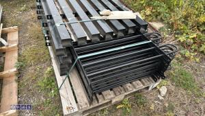 Bow top fencing (approx 10 x 2m x 1m panels, 11 x post) - 2