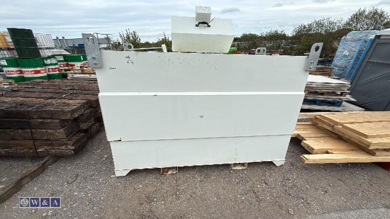 2000ltr bunded fuel tank c/w electric pump, hose & nozzle