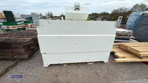 2000ltr bunded fuel tank c/w electric pump, hose & nozzle