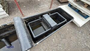 2 x water troughs (approx 8ft 6'' & 3ft) - 3