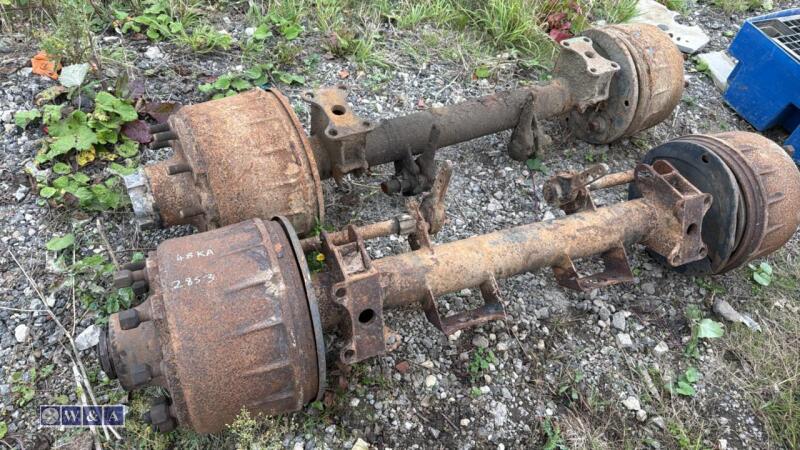 2 x wagon axles