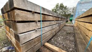 Pack of oak beams (approx 30 x 13ft long x 8'' x 4'') - 2
