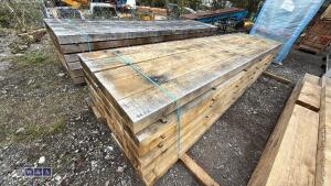 Pack of oak beams (approx 30 x 13ft long x 8'' x 4'')