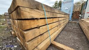 Pack of oak beams (approx 30 x 13ft long x 8'' x 4'') - 2
