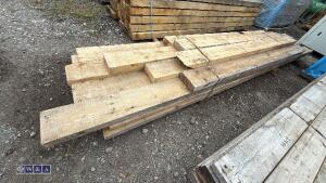 Pack of timber (approx 9'' x 3'' mixed lengths)