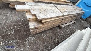 Pack of timber (mix of approx 6'' x 2'' & 7'' x 2'', 10ft long)