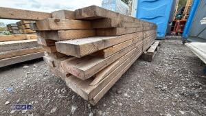 Pack of timber (mix of approx 6'' x 2'' & 7'' x 2'', 10ft long) - 2