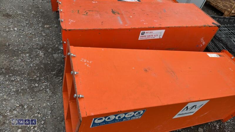 2 x pipe storage boxes (orange)