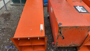 2 x pipe storage boxes (orange) - 3
