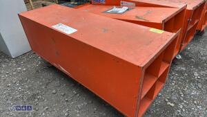 2 x pipe storage boxes (orange) - 4