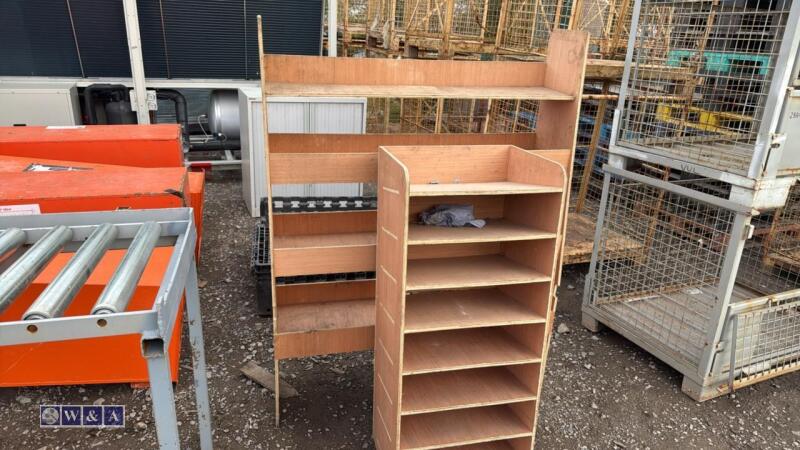 2 x plywood van racking units
