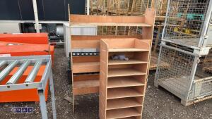 2 x plywood van racking units