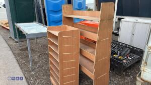 2 x plywood van racking units - 2