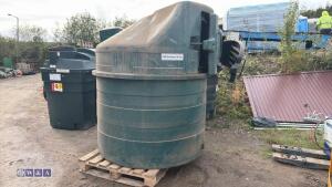 FUEL STATION 1400ltr diesel tank c/w 240v pump, fuel meter & hose