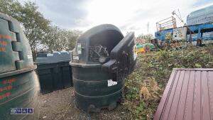 FUEL STATION 1400ltr diesel tank c/w 240v pump, fuel meter & hose