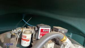 FUEL STATION 1400ltr diesel tank c/w 240v pump, fuel meter & hose - 3