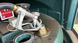 FUEL STATION 1400ltr diesel tank c/w 240v pump, fuel meter & hose - 4