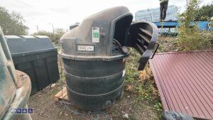 FUEL STATION 1400ltr diesel tank c/w 240v pump, fuel meter & hose - 6