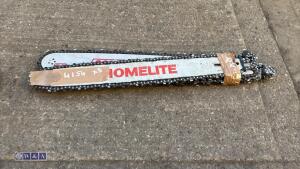 5 x chainsaw bars & chains