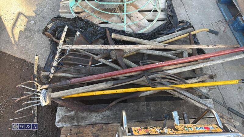 Pallet of hand tools