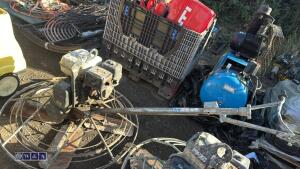 Petrol concrete power float